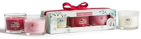 Yankee Candle Gift Set | 3 Scented Filled Votive Candles | Snow Globe Wonderland Collection | Perfect Gifts for Women