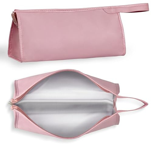 HomeGadget Borsa da Viaggio per Asciugacapelli - [ 35 x 14 x 15 cm ] - Custodia in Pelle Sintetica con Manico - Compatibile con Dyson Airwrap - Rosa