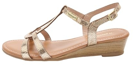 LES TROPEZIENNES PAR M. BELARBI HACTRESS Chaussures Ville Sandale Talon Inf 5Cm, Or Craquele