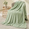 Wajade Fleece Throw Blanket, Fluffy Faux Fur Blanket for Bed Sofa Couch, Soft Warm Thick Blanket,Sage Green 127x178