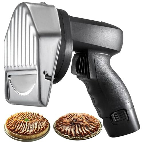 Taglierina Gyro commerciale in acciaio inox, coltello elettrico per kebab Shawarma Gyro da 80 W, 2 lame rimovibili, spessore di taglio massimo 8 mm, efficienza di taglio 60 kg/h,Batterytype