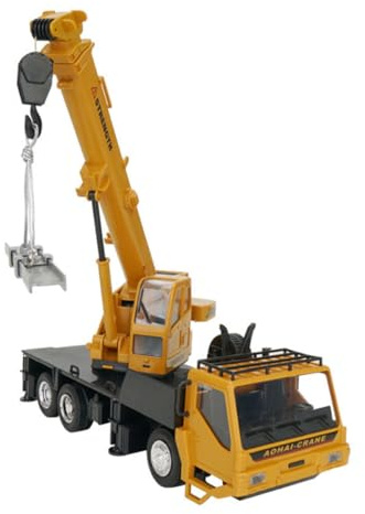 Abaodam Vehículo De Ingeniería 1:24 Para Niños, Grúa Control Remoto 320° Con Mesa Giratoria, Juguete Educativo Eléctrico, Batería Recargable, Vehículo Construcción Para Preescolares, Juego Interactivo