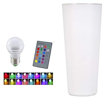 STARFIVE Vase lumineux multicolore, vase en résine éclairé, vases lumineux, vases lumineux