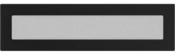 Kratki Kamin Luftgitter schwarz Ofen Lüftungsgitter Warmluftgitter Kaltluftgitter Kamingitter Größe 110x420 mm