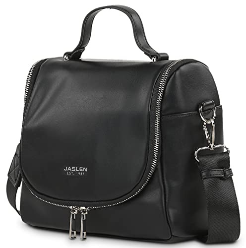 Jaslen - Bolsa Termica Porta Alimentos - Bolsa Comida Trabajo. Bolsa Nevera Porta Alimentos - Bolsa Comida. Bolsa Nevera. Bolsa Termica Comida. Fiambreras, Negro