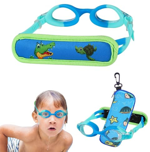 RUIGAO Kids Swim Goggles Age 2-6, Toddler Goggles No Hair Pull,Child Goggles Padded HeadBand