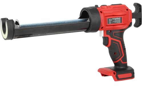 20V Cordless Caulking Gun, Electric Caulk Adhesive Gun, 4 Adjustable Speeds Caulking Tools, with LED Light, for Filling, Sealing