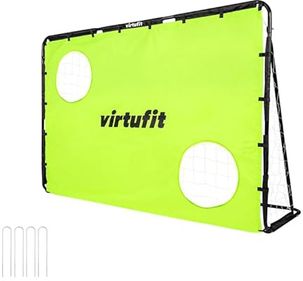 VirtuFit But de football avec mur - But de football - 120 x 80 cm