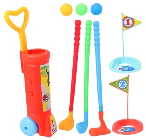 Toyvian 1satz Kids Golf Für Junge Mädchen Golf Spielzeug Für Drinnen Und Draußen Kunststoff Golfschläger Und Zubehör Fördert Motorik Und Geduld Für Kleinkinder Und Vorschulkinder