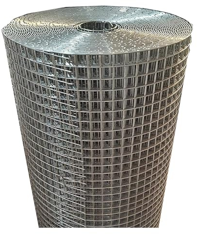 DTVEW Malla de Alambre de Acero Inoxidable 304, Red Cría Aves Corral 2cm/1.2mm Protección de Nuevas Plantas Malla de Seguridad para Barandillas Escaleras(0.5x2m)