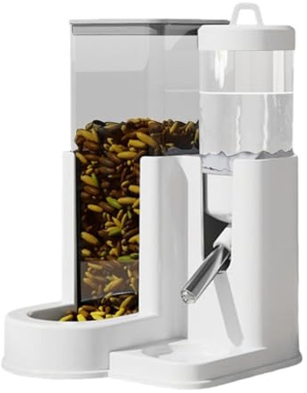 Dispensador de Agua para Hámster - Bowl de Alimentación para Chinchilla,Dispensador Automático Doble Función Comida Y Agua para Roedores