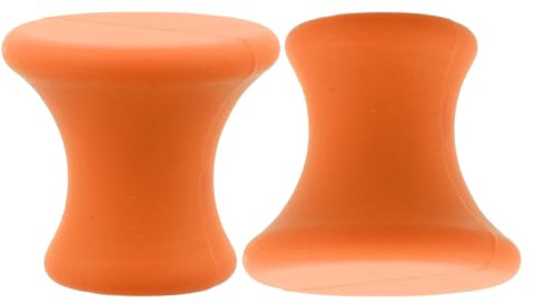 Ciieeo Support Stable pour Diapason en Caoutchouc Orange, Porte-fourchette Portable 2pcs pour Contemplation et Thérapie Sonore à Domicile