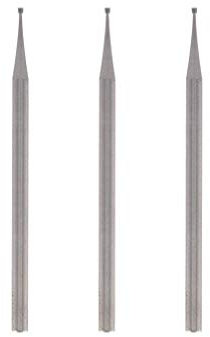 Dremel 108 Graviermesser - Zubehörsatz für Multifunktionswerkzeug mit 3 Graviermessern 0,8mm zum Schnitzen, Fräsen, Holzfräsen, Gravieren in Holz, Laminate, Stein, Kunststoff, Metall