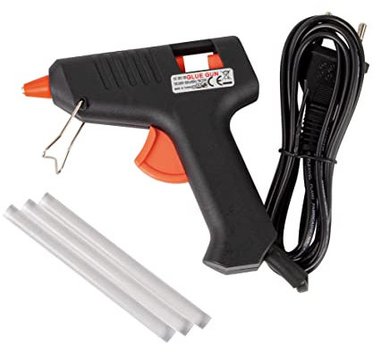 Rayher Mini-pistolet à colle chaude, plastique, 11x11cm, noir/rouge, 3336300