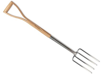 Spear & Jackson 1561KEW Fourche à bordure en acier inoxydable Neverbend de la collection de Kew Gardens