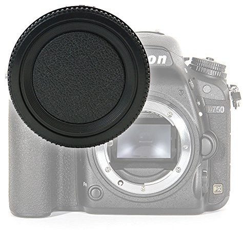 Tappo CELLONIC® compatibile con corpo macchina Nikon D750 D3200 D3500 D5300 D5100 D810 D850 D7100 (BF-1B), tieni lontano la polvere dalla tua fotocamera, evita danni Coperchio Copertura Cover Cap baionetta