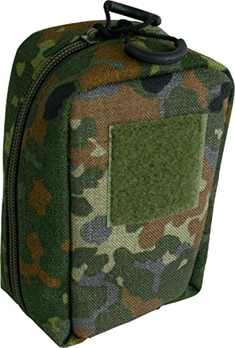 Molle Tasche Mini Mehrzwecktasche klein aus Tactical Nylon Utility Pouch mit Netzeinschub kompatibel zu Plattenträger Schutzweste Rucksack Battle Belt