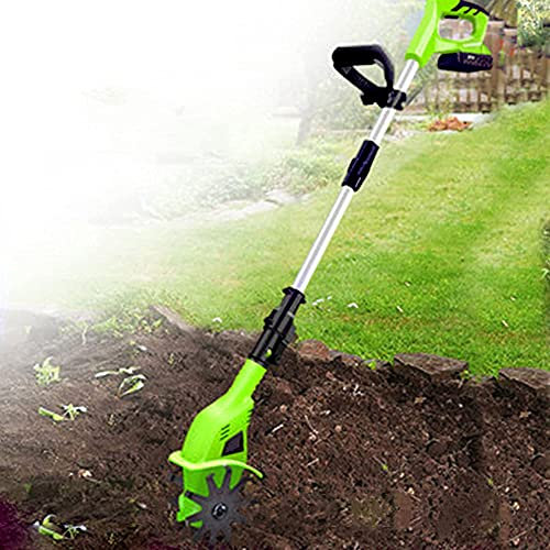 Motoculteur électrique sans Fil et rotavator, motoculteur/cultivateur électrique sans Fil, Profondeur de Travail de 25 cm, poignée réglable, scarificateur Portable, cultivateur idéal pour l'ameub
