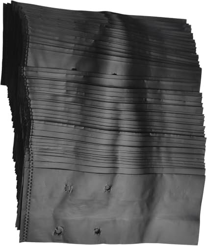 Daaxing 100 bolsas de plástico para cultivar frutas, verduras, plantas, flores, bolsas gruesas con agujeros transpirables (17 x 25 cm)