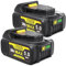 5Ah Batterie pour Dewalt Batterie 18V: 2-pièces Li-ION Batterie Kompatibel XR DCB200 DCB180 DCB181 DCB182 DCB184 DCB201