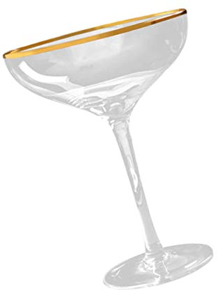 SOLUSTRE 1pezzi Bicchiere Da Vino Trasparente in Vetro Bicchiere Supporto Per Bere Utilizzabile o Dessert