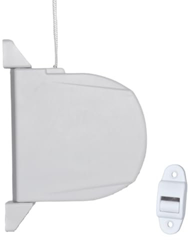 Avvolgitore per tapparelle cinghia integrata 14 mm larghezza 5 m lunghezza montaggio a parete 180°C girevole (Quadrato)