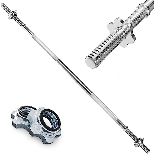 Bilanciere CURL 120cm diametro Ø 1 25mm Per dischi da 28mmØ Ciusura a vite Spin-lock Carico Massimo 135kg Manubrio