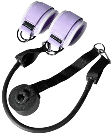 Flaroey Bandas de Resistencia MuñEqueras de Ejercicio Bandas de Tobillo para Fitness PuñOs de Soporte para Pies MáQuina de Cable Gimnasio Equipo de Fitness para el Hogar B