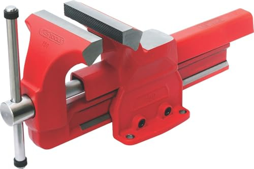KS Tools 914.0026 Tornillo de banco paralelo sin plato giratorio, 100 mm