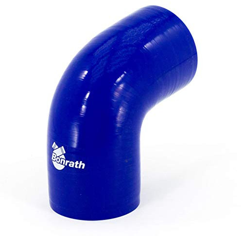 Bonrath Manguera de silicona curva de 90 grados - Longitud: 50mm - Ø60mm