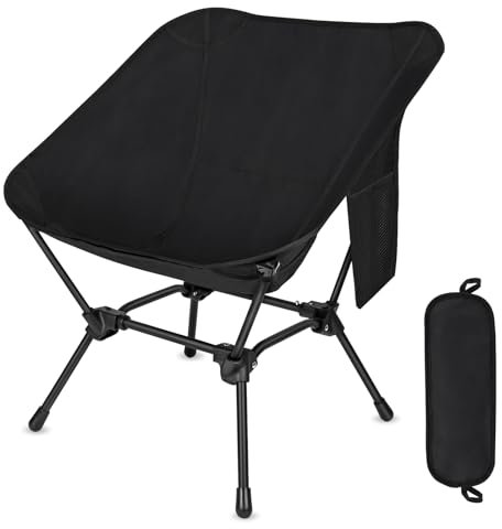 Diealles Shine Campingstuhl, Ultraleicht Faltbar Campingstühle, Campingstuhl Kleines Packmaß für Picknick Outdoor Wandern Angler