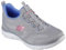 Skechers Women's Summits New Nature, Grey Knit/Neon Pink & Purple Trim, 3 UK