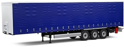 Solido 1:24 Tarpolin Anhänger blau