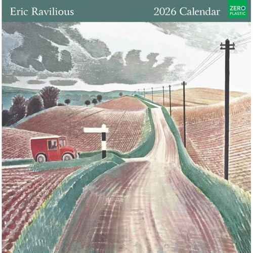 Museums & Galleries Eric Ravilious 2027 Calendar - Month to View Wall Calendar UK - 2027 Wall Planner and Personal Organiser for Home and Family