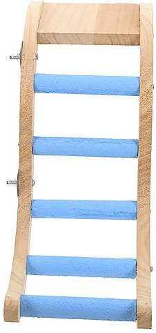 UPKOCH Échelle à Oiseaux Fantaisie en Bois Jouet d'escalade pour Perroquet Sûr à Mâcher Améliore Les Compétences Motrices Accessoire Cage Oiseau