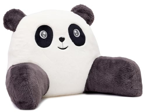 Snuggz Panda Cuddle Cushion 60x40cm, Age 12m+ - Lightweight Kids Plush Backrest Pillow with Supportive Arms, Super Soft Reading Pillow Cushion for Gaming or Napping – Soft 3D Ears & Carry Handle