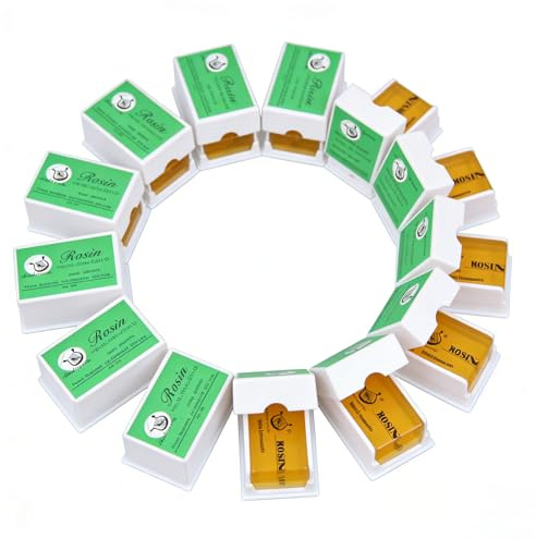 Rudfovn 12 Pack Violin Rosin, Low Dust Rosin for Violin Viola Cello Bows String Music Instrument Accessory