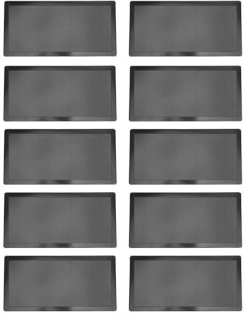 YUKERMARB 10 St PC-fläkt Dammfilter, Magnetiskt Datorfodral Fläktfilter, 120x240 Mm Ultrafint PVC Dammsäkert Skydd med 65% Ventilationshastighet, Svart