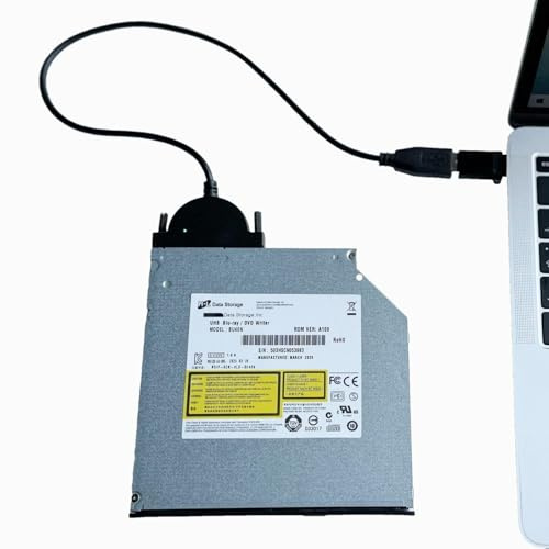 JOTEC BU40N BU50N - Unidad de Blu-Ray interna 4K UHD, grabadora de Blu-ray 3D + cable de unidad de disco óptico SATA USB 3.0 (6+7 pines) para PC/Mac/Laptop 100 GB 128 GB soporte de disco