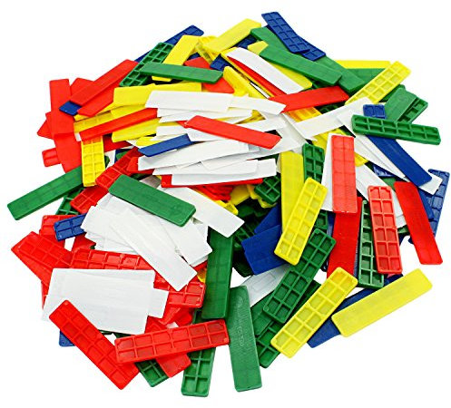 250 tlg Sortiment Verglasungsklötze SILISTO® bunt je 50 1-5x24mm