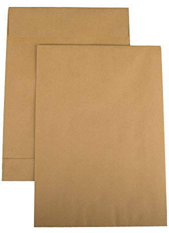 250 Faltenversandtaschen DIN E4 280 x 400 x 40 mm braun Selbstklebeverschluss ohne Fenster Faltentasche Versandtasche Umschläge