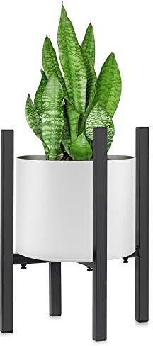 Adjustable Plant Stand, Mid-Century Modern Flower Pot Holder, Metal Flower Pot Holder, Fits Pot Size of 20 - 30 CM,Home Flower Pot Holder, Indoor Modern Plant Holder (Plants & Pot Not Included)