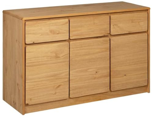 Buffet SAUDA chêne 114x43x75,5 cm bois massif de pin