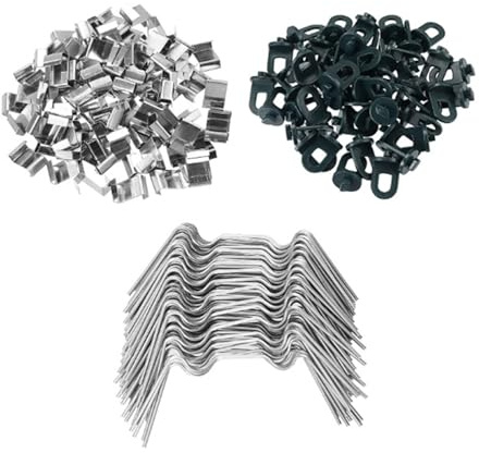 100 clips de soporte de jardín de instalación rápida con gancho para colgar para estructura estable de invernadero y sistemas de plantas, clip de fijación de invernadero