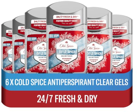 Old Spice Cold Spice Deodorant Stick Clear Gel 70ml | Antiperspirant for men, strong antiperspirant