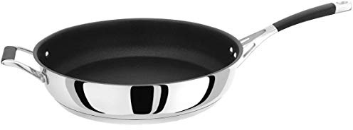 Stellar Flow 30cm Frying Pan, Non-Stick, Stainless Steel, Silver