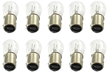 10 delar 12V halogenlampa, ersättningslampor för bilar och motorcyklar (P21/4W BAZ15D Asimmetrica 12V 21/4W)