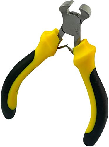 AERZETIX - Alicates de corte mini Frontal/Cortador/Tenaza 110mm - Mango Antideslizante Bi-Materia - Herramienta Cortante/Accesorio Manual - DIN 5743 - en acero/CR-V/ - C45823