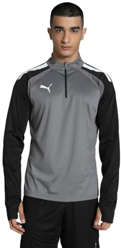 PUMA Herren Teamliga 14 Zip Top Sweater, Smoked Pearl-puma White, XL EU