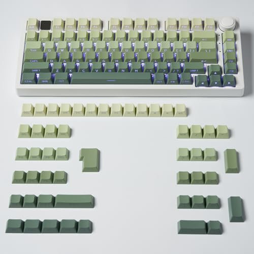 mintcaps PBT Doubleshot Tastenkappen, 134 Tasten, Farbverlauf, komplettes Set, benutzerdefinierte Tastaturkappen für 60% 65% 75% 100% Cherry Gateron MX Switches mechanische Tastatur